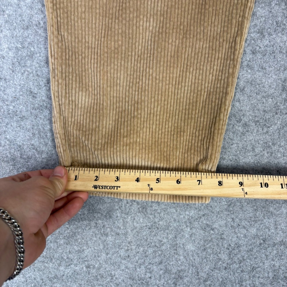 Dockers Khakis Mens Corduroy Pants Tan Pleated Wide Wale Trousers 36x32 - Picture 4 of 7